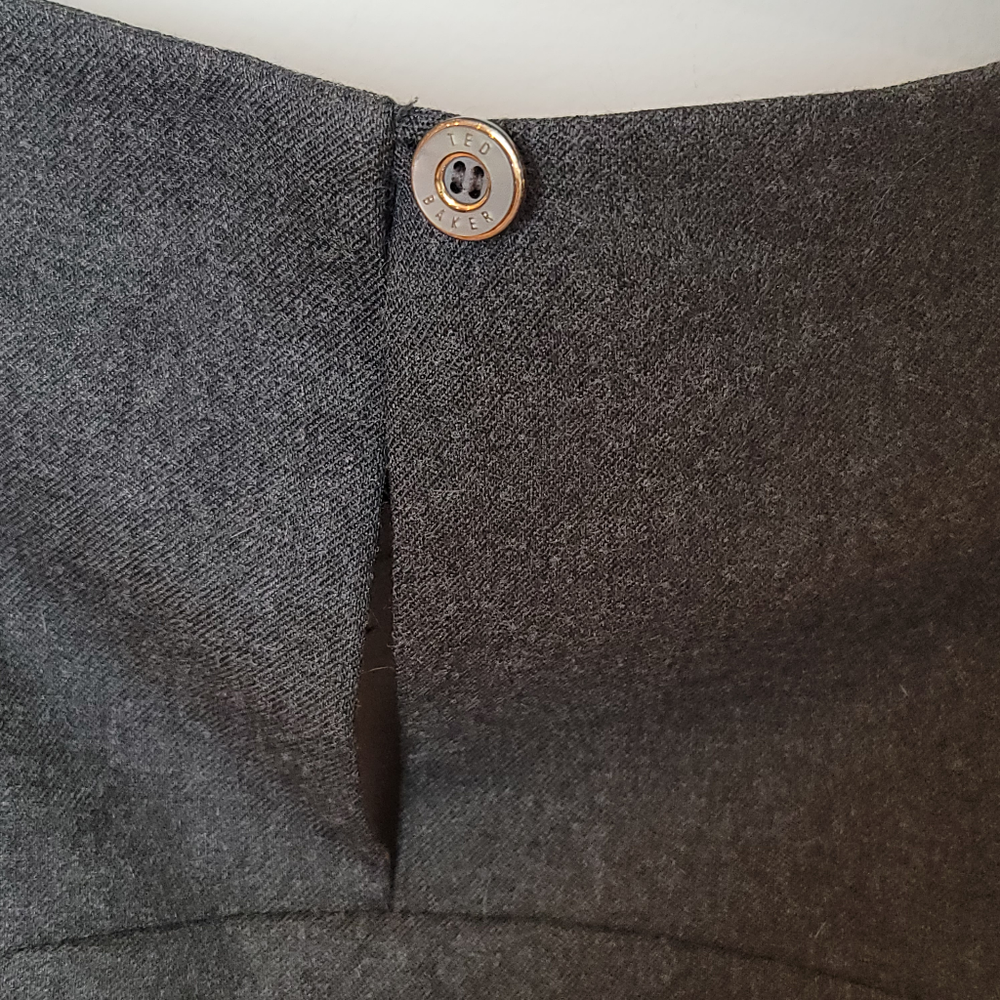 Ted Baker MIDI Dress Size 1 Gray - Picture 8 of 16